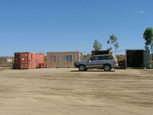 Our Onsite Office and Containers - CQ Drilling and Blasting